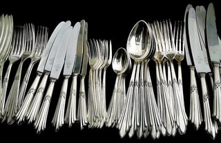 stainless steel cutlery and silverware