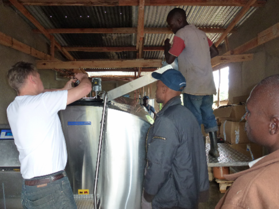 Installing Milk Collection Centers in Uganda